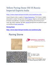 Yellow Paving Stone UK US Russia Imperial Exports India .pdf