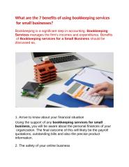What are the 7 benefits of using bookkeeping services for small businesses.pptx