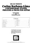BARBOSA-LIMA - Contemporary Etudes, Preludes & Pieces (guitar - chitarra).pdf